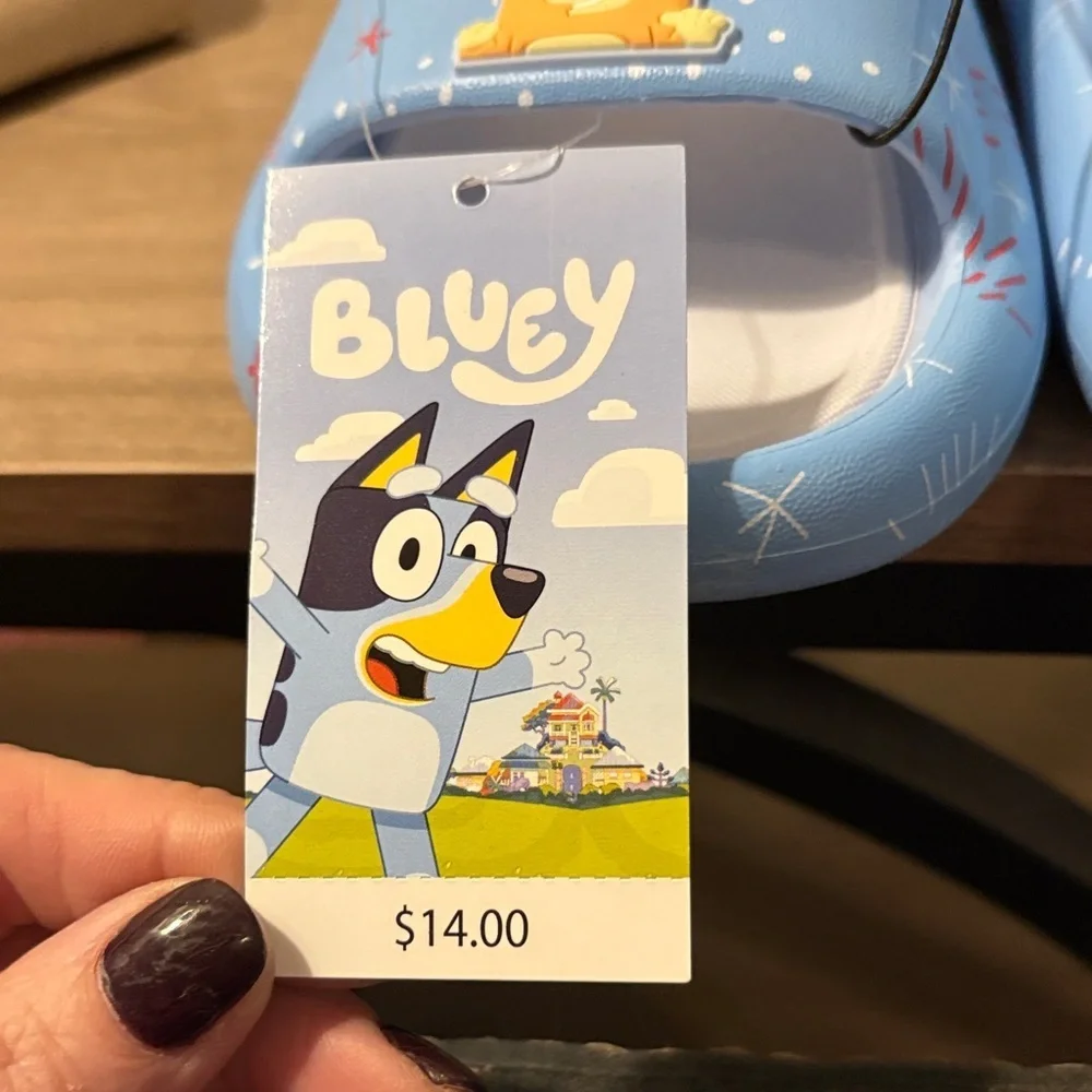 Kids Blue Character Slippers